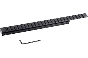 FOCUHUNTER Picatinny Rail Mount 24 Slot Converter Rail Mount Adattatore a Coda di Rondine per Picatinny/Weaver per Accessori di Base per binari da 11 mm a 20 mm