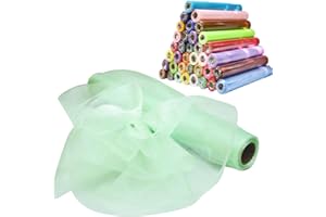 Time to Sparkle (miętowa zieleń 29 cm X 26 m rolka z organzy bieżnik stołowy krzesło szalik węzeł ślub Ceremonia impreza Boże Narodzenie