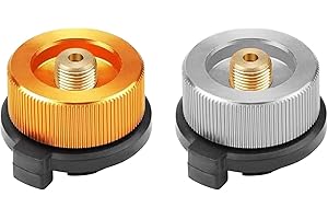 DINGFENG Adaptateur Ding Feng pour camping Cartouche butane Valve Type Lindal, buse pour poêle extérieur/poêle de camping/brûleur