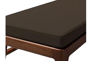 VEAI Cojin para Banco Exterior/Interior/Jardin/Zapatero 120x40,100x50,80x40,100x40,90x30 Cojin de Banco Grueso, Cojín del Asiento para Terraza Balcón Palet Comedor Columpios(Marrón,100x30x5cm)