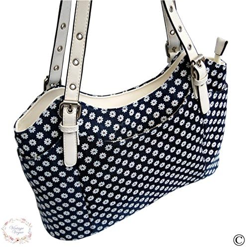 Vintage Vogue Classic Changing Bag with Changing mat - Daisy