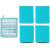 Pop&uuml;ler Hepa Filtre Seti + 4 Adet S&uuml;nger Philips Fc 9323-07 Power Pro ile Uyumlu