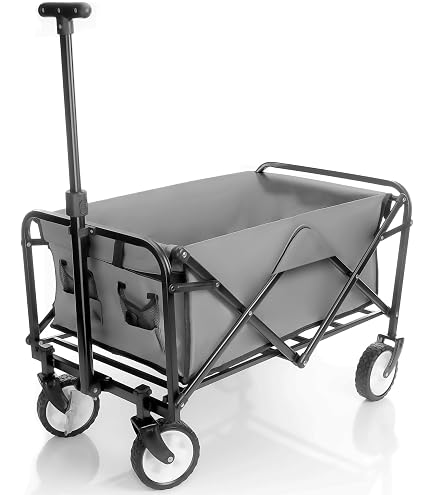 Housse pliable pour chariot de jardin, tissu 600D robuste, imperméable, anti-poussière et résistant aux UV, 96,5 x 55,9 x 50,8 cm (P x l x H) (noir