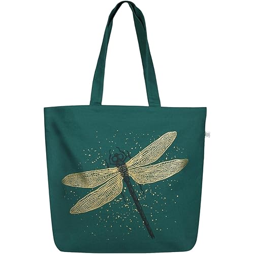 Eco Right Large Canvas Tote Bag for Women, Tote Handbags for Women with Zipper & Inner Pocket for College, Shopping, Office