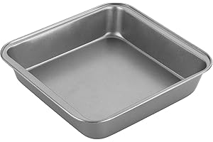Chef Aid Moule à Gâteau Carré Antiadhésif 18 cm en Acier au Carbone, Adapté pour Tous Types de Gâteaux, Lasagnes ou Hachis Parmentier Traditionnels