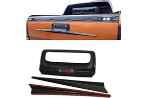 JHCHAN Trim della maniglia del portellone posteriore accessori per Ford Ranger 2012-2020,T6 T7 T8,Wildtrak,Raptor,PX MK2 MK3 XL XLT Limited 2 Nero