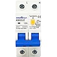 amiciSmart 16A Circuit Breaker with Over Current, Shock Proof, with On/Off Switch for Leakage Protection, 220VAC