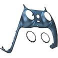 eXtremeRate Metallic Regal Blue Decorative Trim Shell for DualSense 5 Controller, DIY Replacement Clip Shell for PS5 Controller, Custom Plates Cover for PlayStation 5 Controller w/Accent Rings