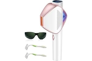 AMINZER 3 IN 1 Epilatore Luce Pulsata, 2023 l'ultima Tecnologia Flash Veloce IPL Dispositivi di Depilazione Laser dei capelli con tecnologia IGBT innovativa per donne e uomini - Lampi illimitati-bianco