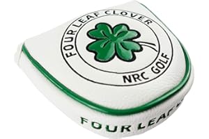 F FITYLE FITYLE Golf mazo Putter Funda de Cubierta de Cabeza de Cuero de la PU de Club de Golf de Cierre magnético