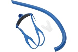 FOLOSAFENAR Tuba avec Embout buccal, Tuba de Natation avec Boucle, Durable pour la plongée et la Natation pour Les débutants(Bleu)