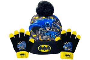 KLAMASTÉ S.R.L. Batman Cappello Invernale + Guanti