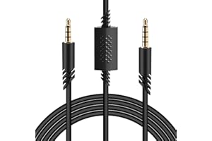 SPUNKLAD Replacement Cable for A40, Audio line with mute function Audio Extension Cords Inline Mute Cord 3.5mm Compatible for Astro A10 A50 TR Gaming Headset Xbox One Gaming Headphone PS5/4 Controller,2m Black