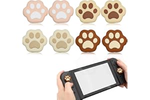 AIUOVEW Daumengriffkappen in Katzenpfotenform, weiche Silikon-Joystick-Abdeckung, kompatibel mit Nintendo Switch/OLED/Switch Lite, 8 Stück