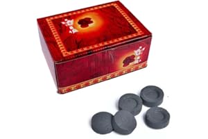 BMLIMITED BML Charcoal Discs 1 x Coal Instant Light 100 Black Tablets for Hookah Shisha Narguile BBQ Premium Quality Smokeless Easy to Light Long-Lasting