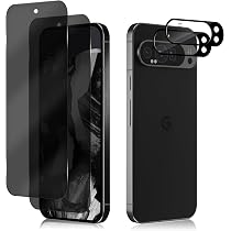 MaEiol Kit Protezione Google Pixel 9 Pro - Custodia Silicone + 2 Pellicole Privacy Vetro Temperato - Foto 2