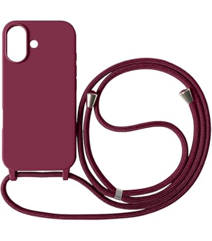 Vauki Cover Con Cordino Per IPhone 12/12 Pro: Custodia Trasparente Glitter Con Collana Regolabile, Antiurto, Oro Rosa