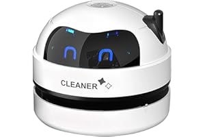 TUXXJZM Desktop Vacuum Cleaner | Table Dust Tool | Desk Vacuum Crumb Cleaner | Portable USB Rechargeable Table Vacuum Cleaner For Cleaning Crumbs | Tabletop Keyboard Vacuum Cleaners With Removable Nozzle