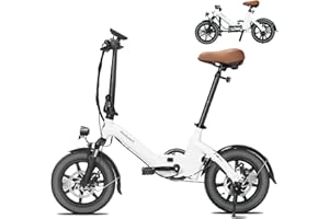 BODYWEL T16PRO 14" City commuting EBike, unisex, 36V 7.8Ah, 25KM / H, 5 godzin ładowania, wyświetlacz LED, 90% wstępnie zmontowany, rama przednia z torbą, hamulec mechaniczny, reflektor, 35N.M