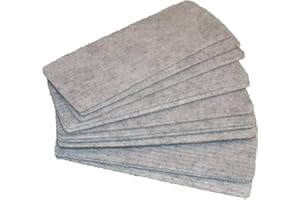 Dahle 95089 - Strisce sostitutive in feltro, per Wischer Dahle, Filz, colore: grigio chiaro