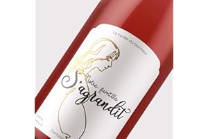 OLYMPE STORE OLYMPE - Etiquette Premium Annonce Grossesse Originale- Bouteille Grands Parents - La famille s'agrandit - Etiquette Vin - Champagne Annonce Naissance