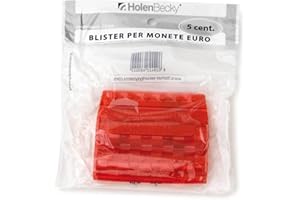 Holenburg - Blíster de plástico para monedas de 5 centavos - Capacidad 50 monedas - Modelo n. 8002/20 - Paquete de 20)
