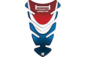 Paraserbatoio.it Adhesive effect 3D Resinated Tank Protector Compatible with HONDA Africa Twin CRF HRV Adventure Sport Red