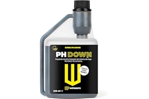 UP NUTRIENTS Bajador de PH 500 ml PH Down de Extracto Cítrico Plantas y Cultivos - Minorador pH con Dosificador 100% Natural - Reductor pH No Corrosivo, No Tóxico - Apto Agricultura Ecológica