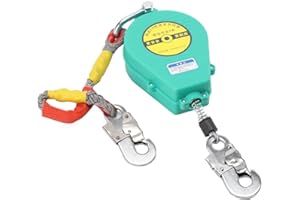 NICCOO Self Retracting Lifeline Fall Arrester Retractable Protection Load 330lbs for Fall Arrest Harness Device 7m