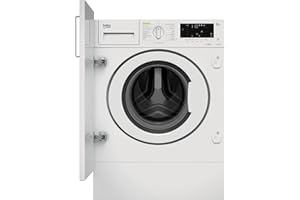 Beko WDW85141Steam1 Washer Dryer, 8 kg Wash, 5 kg Drying, Touch Display with Start Time Delay 0-24 Hours, Bluetooth, Steam Function, Refill Function, ProSmart Inverter Motor, White