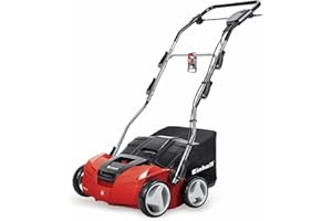 Einhell Expert GE-SA 11435 - Escarificadora eléctrica (1400 W, 230V, 3 niveles de profundidad, ancho de trabajo: 35 cm, capacidad de bolsa: 28L, con rodillo aireador) (ref. 3420561)