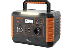 NGTeco Tragbare Powerstation 1000W mit AC/DC/Car Lighter Port/USB A/C Ausgabe,999Wh/270000mAh Solar Generator mit LED,Balkonkraft für Notstrom/Camping/Wohnmobile/Hausstromversorgung PPS1000