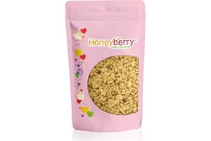 HONEYBERRY Plain Crunchy Honeycomb Pieces - 5-10mm - 100g - Vegan and Coeliac Friendly - Ideal Inclusion/Topper for ice cream and desserts.
