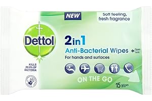DETTOL 2IN1 ANTI-BACT WIPES 15'S