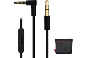 BAOLONGKING Replacement Cable/Wire For Beats Audio Cable+Inline Remote/Microphone for Beats by Dr. Dre Headphone SoloHD/Studio/Pro/Detox/Wireless-Compatible to Apple iPhone And Samsung Galaxy Note (Black)