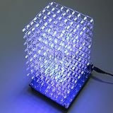 cubo luz arquitectura 8 x 8 x 8 LED luz Cube 3d Square Blue LED Electronic DIY Kit