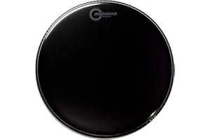 AQUARIAN DRUMHEADS Aquarian REF12 Reflector Series - Cabezal de tambor de 12 pulgadas, acabado de espejo negro