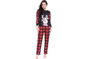 True Face Christmas Pyjamas PJs Matching Family Set Mens Xmas Reindeer Long Sleeve T-Shirt Trousers Sets Women Unisex Ladies Loungewear Boys Pajamas Set Nightwear For Dad Mom Kids
