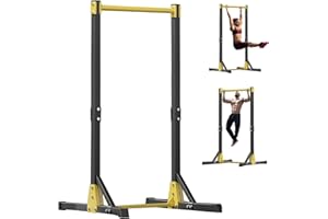 ehozirta Heavy-Duty 11-Position Adjustable Pull Up Station - Pull Up Station, Ultimate Home Gym for Multifunctional Workouts Including Chin-Ups, Dips, and More, Pull Up Stand Station 400LBS