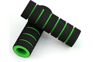 LILY BROWN 1 paire de poignées antidérapantes en mousse pour poignet de velo et guidon de moto, Noir