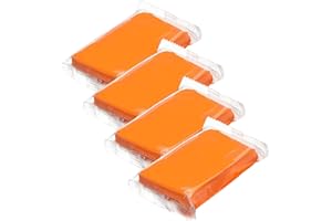 GVIVEJ Clay Bar, Barre D'argile Voiture, Voiture Argile de Nettoyage, 4 x 100 g Argile de Nettoyage, pour Voitures, Motos, Camions, Caravanes, Orange