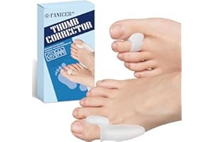 YOLONCE 4 Paires Redresseur Orteil,Correcteur Hallux Valgus,Correcteur d’Orteils Pour Femmes et Hommes,Séparateur d'Orteils en Silicone,Redresser les Orteils,taille universelle