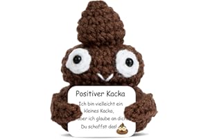 BOAITE Pocket Hug Positiver Kacka, Wolle Potato Puppe Positiver mit Energiekarte, Mutmacher, Glücksbringer, Einschulung Geschenk
