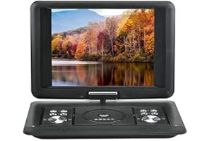 BW Portable DVD Players 14 Inch Portable DVD Player with Copy Function, 270 Degree Rotating Screen, Games, Rechargeable Battery, Supports SD Card and USB, Direct Play in Formats AVI/RMVB/MP3/JPEG