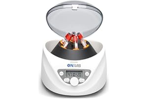 ONiLAB Labor PRP Tischzentrifuge 6x15mL/10mL/7ml/1.5-5ml, 300-5000rpm (Max. 2600xg RCF), LCD Digital Desktop Lab Zentrifuge Timer 30sec-99min, zwei Schnellstartprogramme