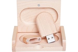 Yaxiny USB Stick Hölzernes Speicherstick 8GB USB 2.0 Flash Drive Memory Stick Datenspeicher Pendrive Geschenk Mit Holzkasten