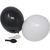 100 Luftballons Je 50 Hellblau & Weiß – Qualitätsballons 27 Cm (B85), Aus Naturlatex, Für Helium Oder Luft