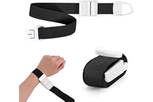 RVYEIOP 2 piezas torniquete negro de enfermera, torniquete rápido, hebilla de torniquete, tubos de almacenamiento IV, existencias IV