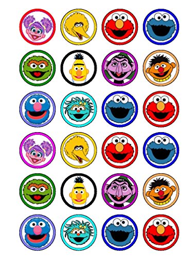 Preisvergleich Produktbild Coyote Essbare Cupcake-Topper Sesamstrasse (Heads) 24 Stück