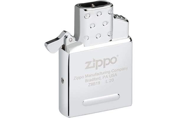Zippo Insert à Gaz pour Briquet Tempête – Double Flamme – Rechargeable au Gaz Butane – Compatible avec Tous Les boîtiers Zippo Classiques